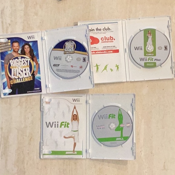 Wii Fit Plus Nintendo Wii Game & Biggest Loser & Wii Fit Fitness Weight Loss Lot - Picture 9 of 11